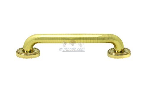 12" Grab Bar in Polished Brass