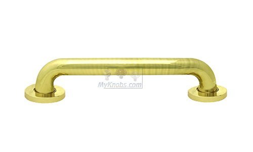 12" Grab Bar in Polished Brass