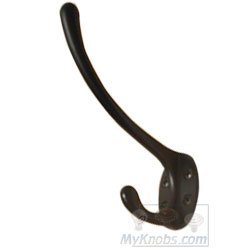 Oval Base Hat and Coat Hook in Oil Rubbed Bronze