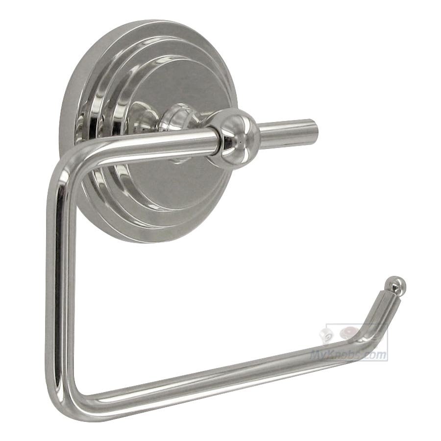 One Arm Step Up Base Tissue Paper Holder in Polished Nickel