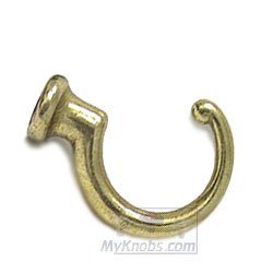 1 5/8" Loop Hook in Polished Brass