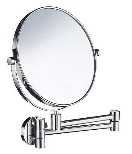 Bathroom Line Shave / Make-Up Mirror 15" 5X Magnification in Polished Chrome