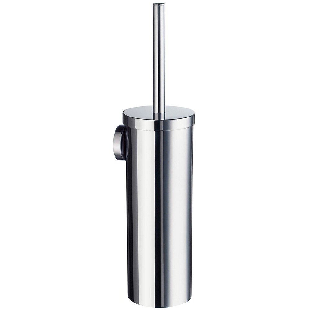 Wall Mounted Toilet Brush & Holder in Polished Chrome