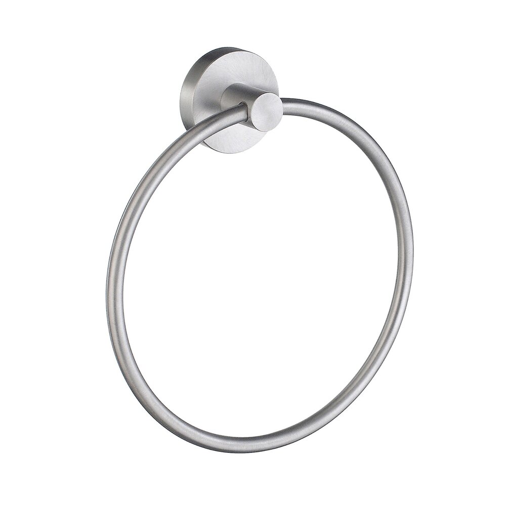 Towel Ring in Brushed Chrome