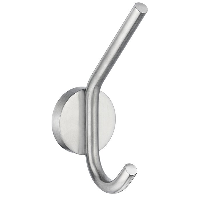 Home Series Robe Hook in Brushed Chrome