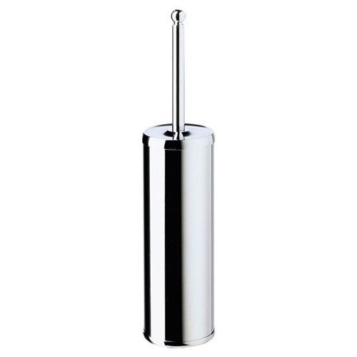 Solid Brass Free Standing Toilet Brush in Polished Chrome