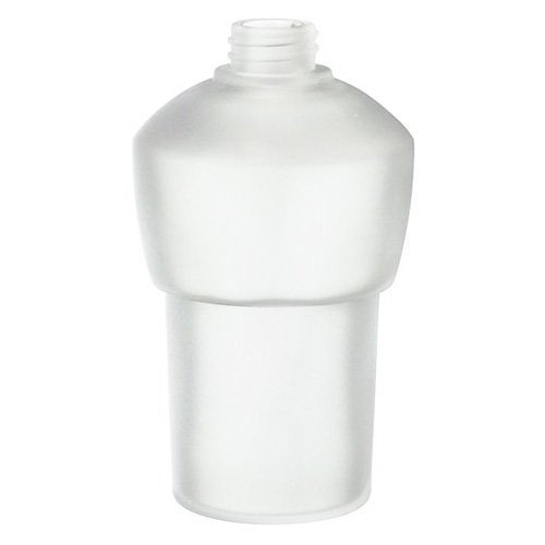 Xtra 5 1/4" Tall Spare Soap/Lotion Pump Container in Frosted Glass