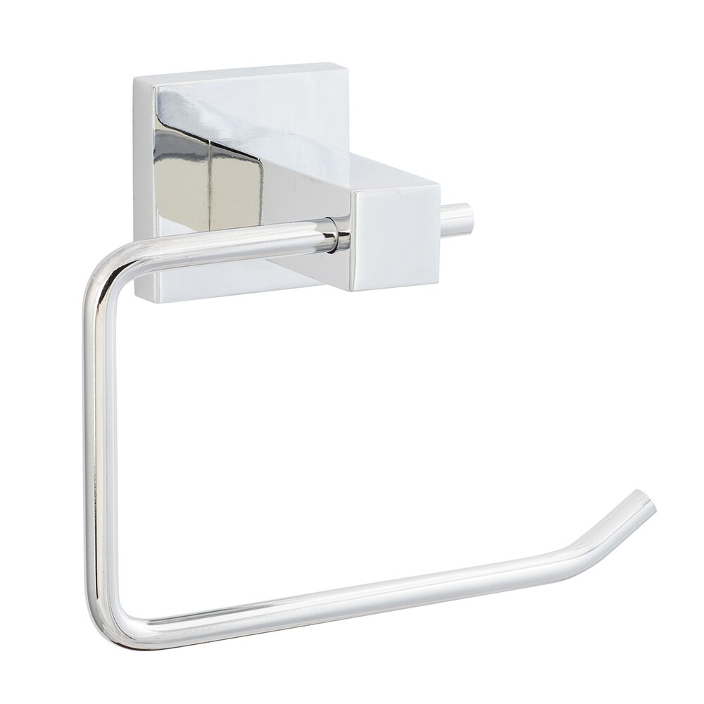 Single Post Toilet Paper Holder in Polished Chrome