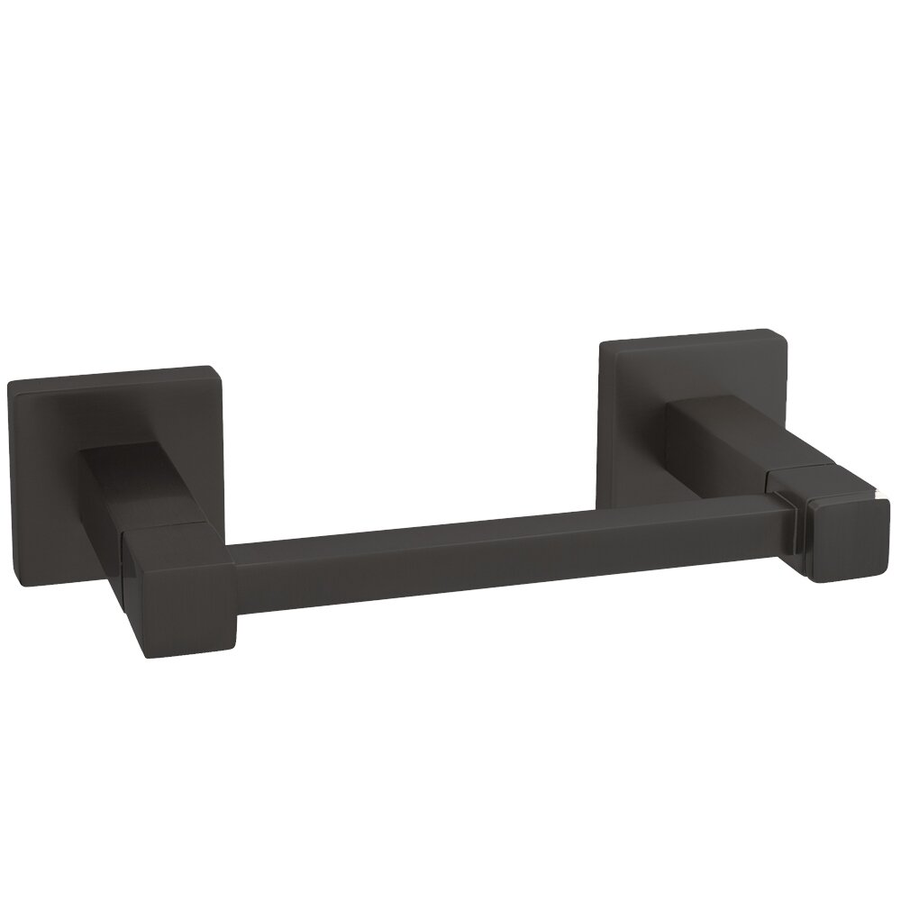 Two Post Toilet Paper Holder in Flat Black