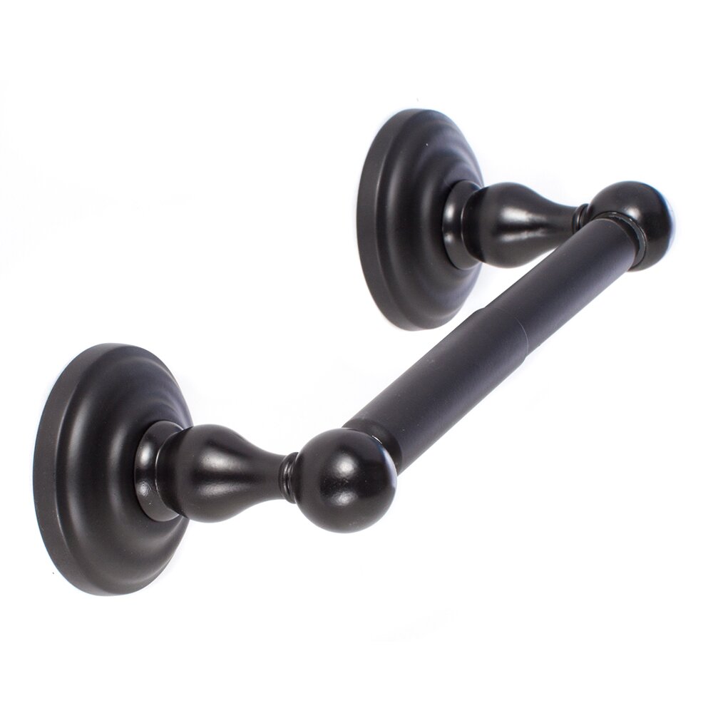 Two-Post Toilet Paper Holder in Flat Black