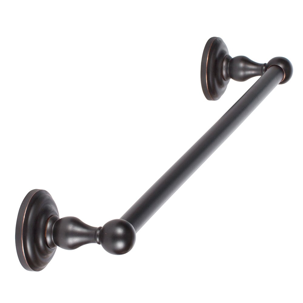 18" Wall Mounted Towel Bar in Vintage Bronze