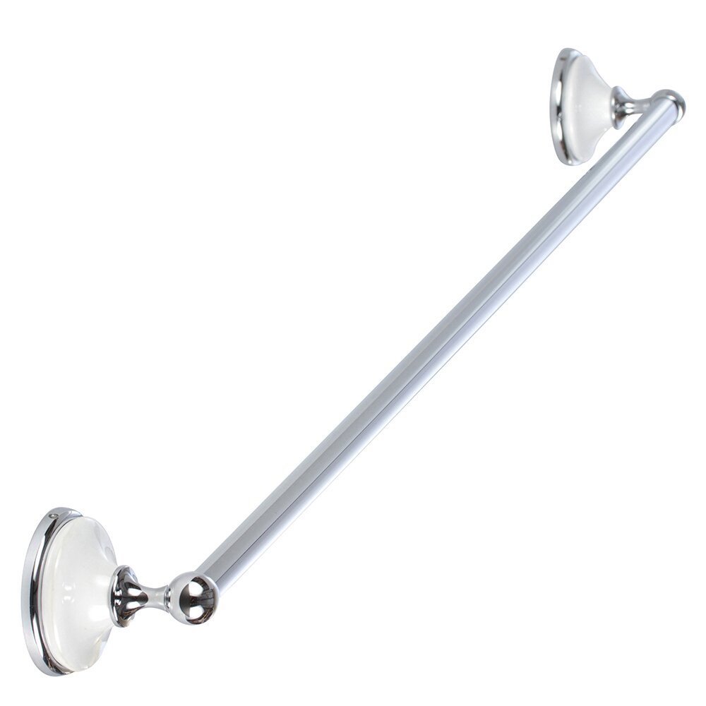  30" Wall Mounted Towel Bar in Polished Chrome
