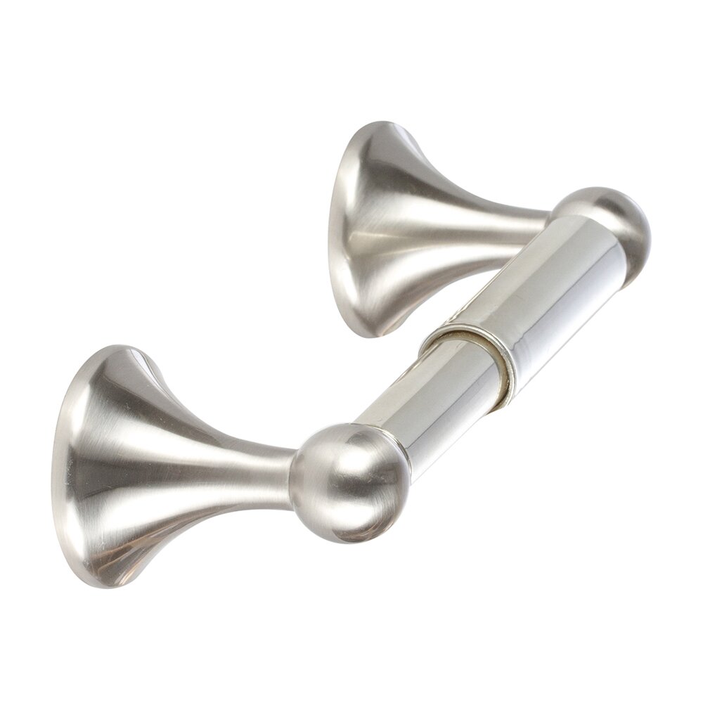 Two-Post Toilet Paper Holder in Satin Nickel