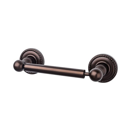 Edwardian Bath Tissue Holder Rope Backplate in Oil Rubbed Bronze
