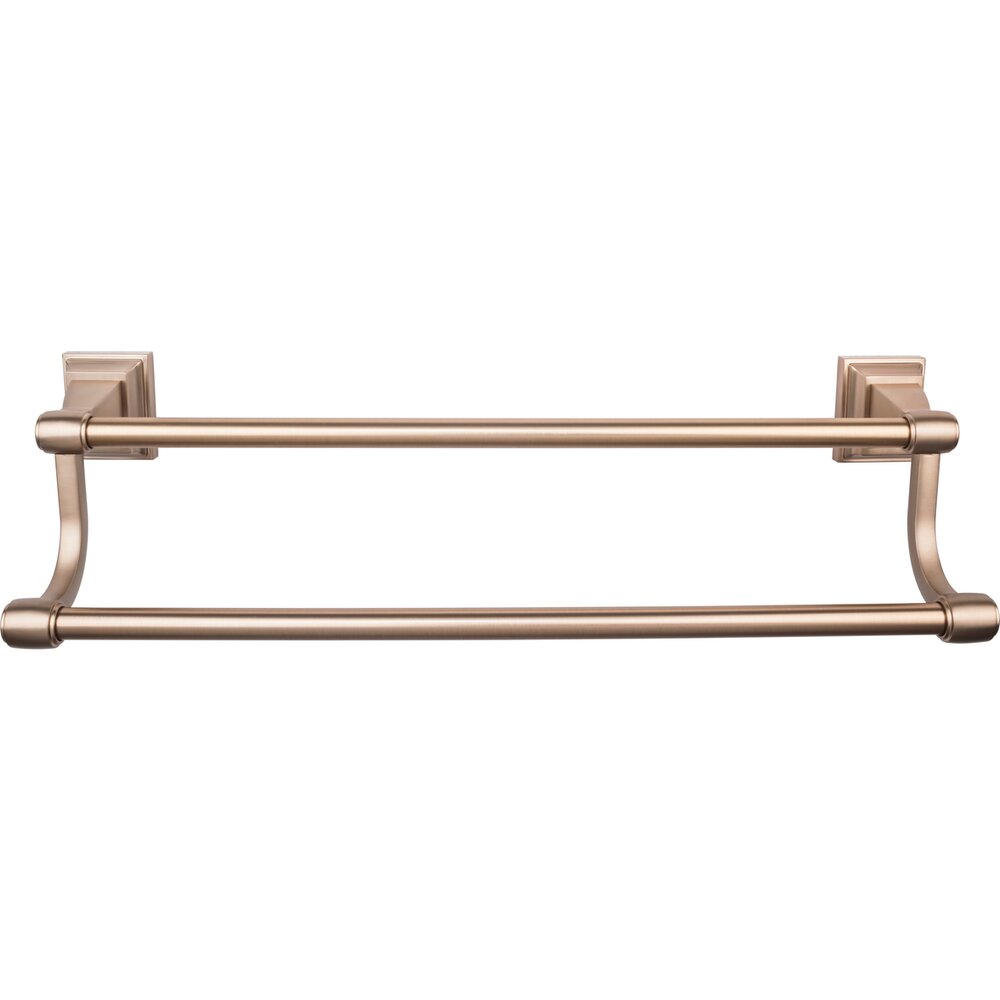 Stratton Bath Towel Bar 30" Double in Brushed Bronze
