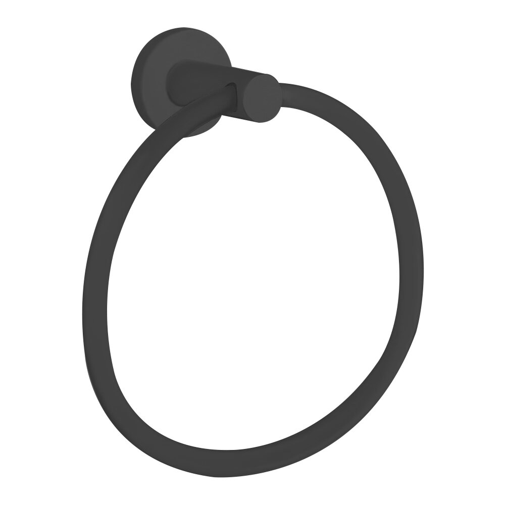 Small Towel Ring 6" in Matte Black