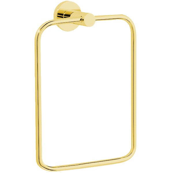 Large Towel Ring 6 1/8" x 8" in Unlacquered Brass