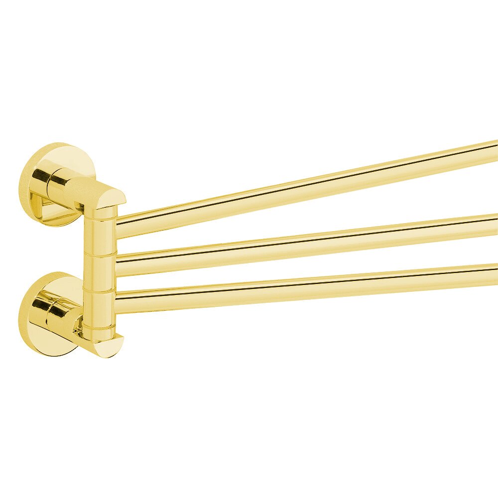 Adjustible Towel Bar 17 5/16" in Unlacquered Brass