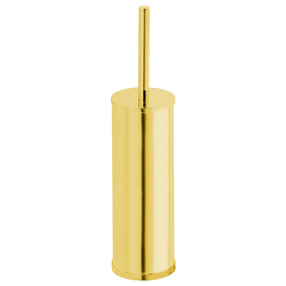 Freestanding WC Brush in Unlacquered Brass