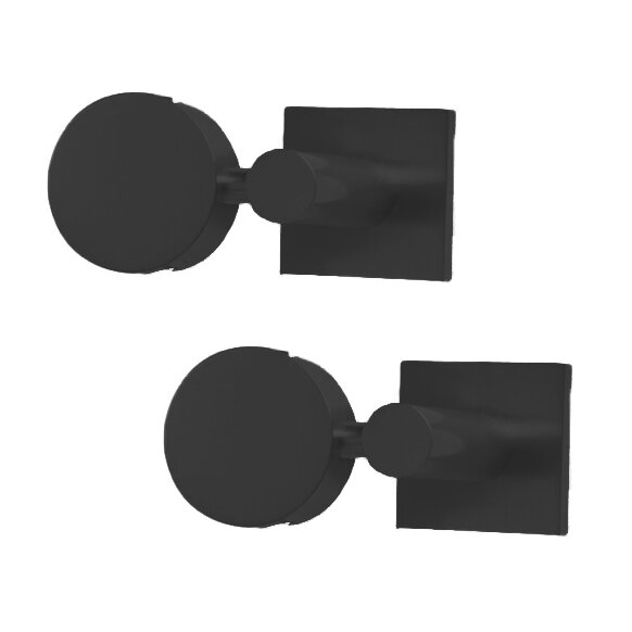 Pair of Mirror Supports in Matte Black