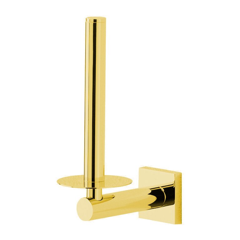 Spare Roll Holder in Unlacquered Brass
