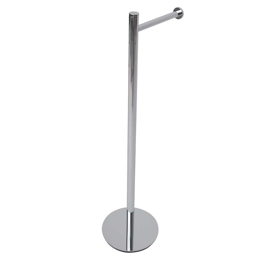 Contempoary Freestanding Toilet Paper Holder in Chrome