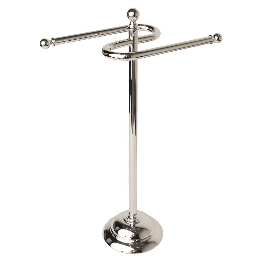 Freestanding Double Guest Towel Bar in Polished Nickel