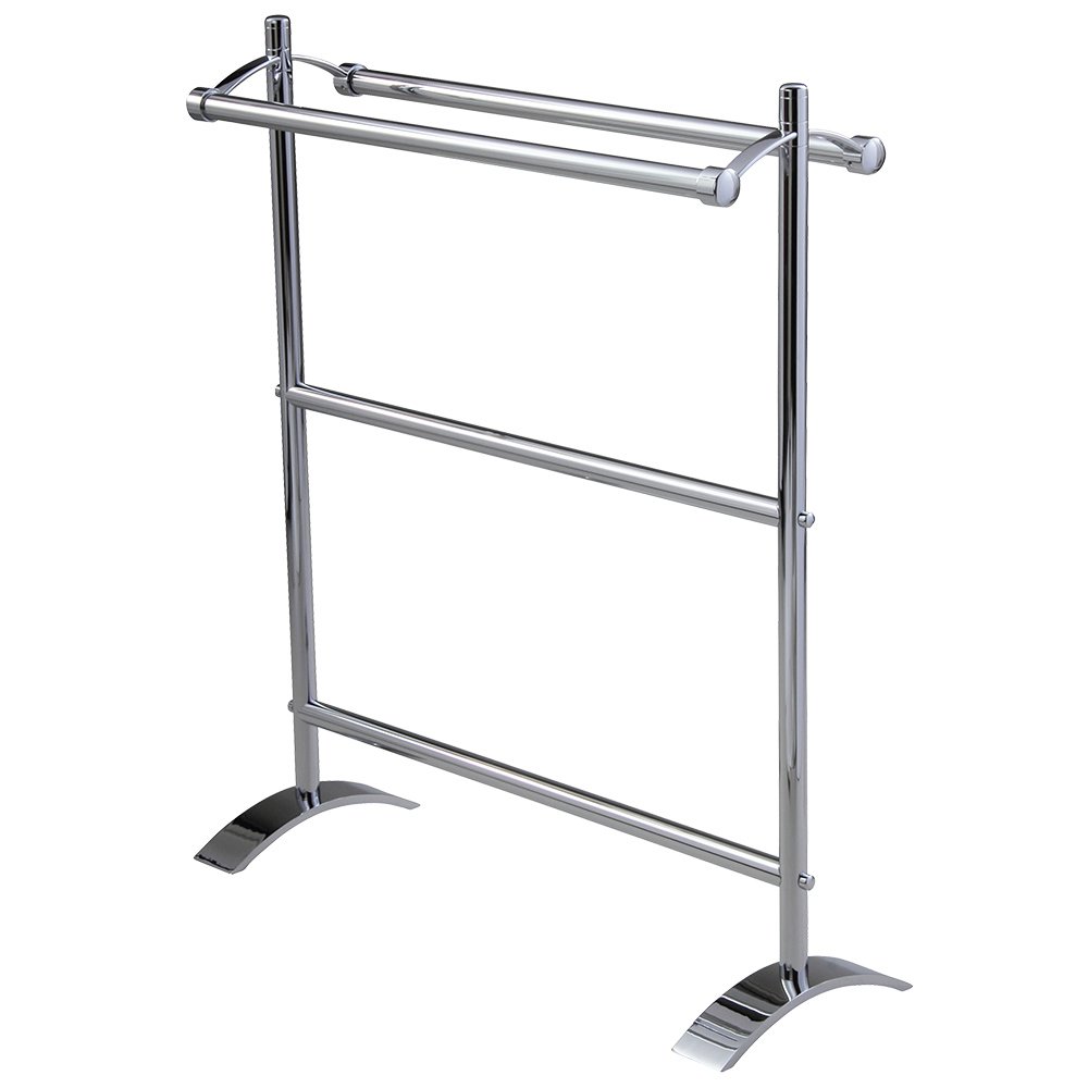 Small Freestanding Double Towel Holder in Chrome