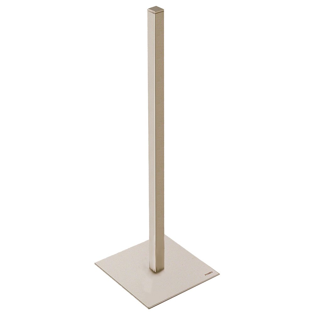 Freestanding Square Spare Roll Holder in Satin Nickel