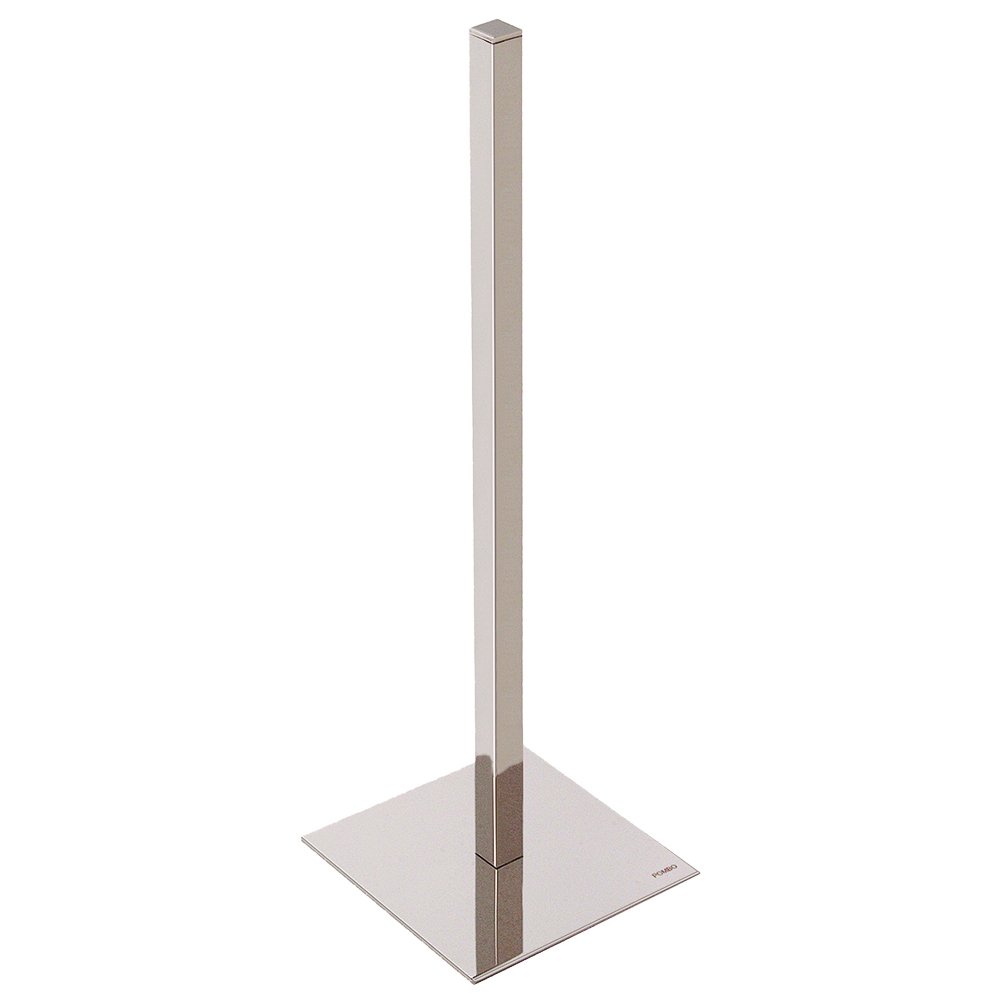 Freestanding Square Spare Roll Holder in Polished Nickel