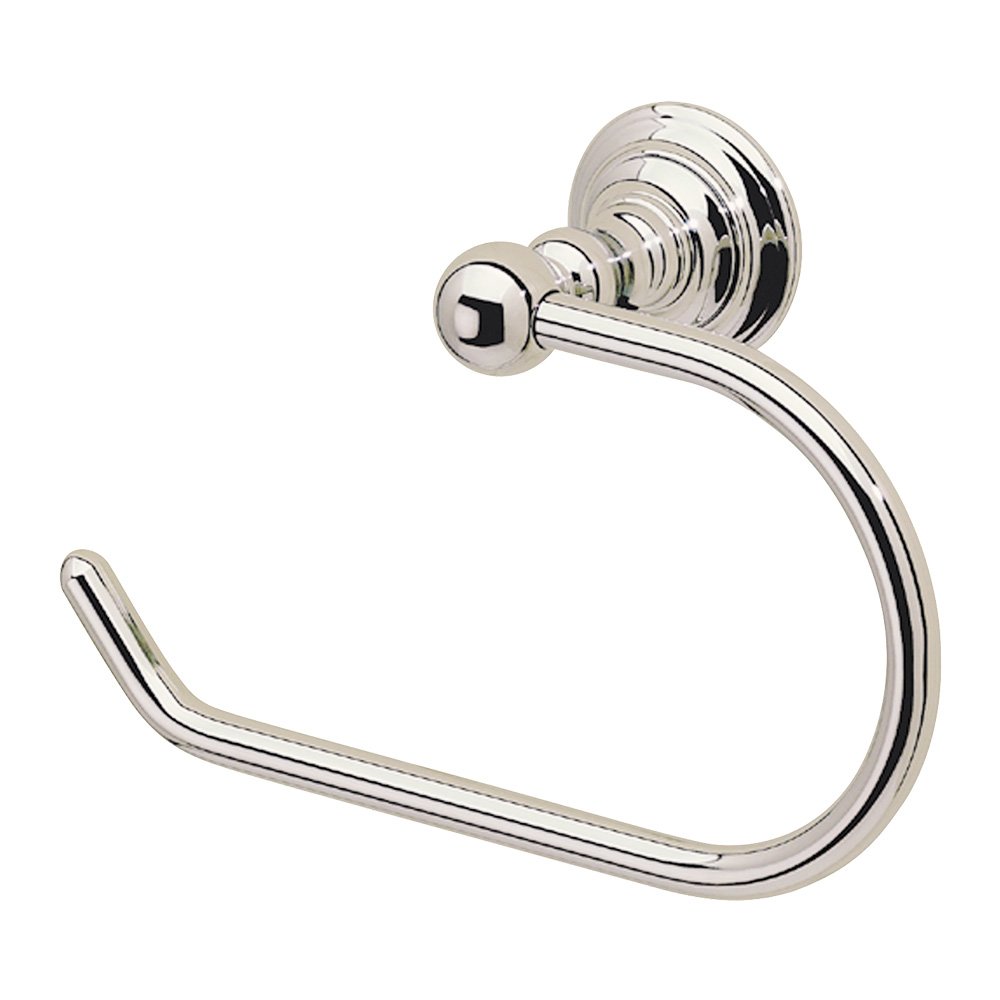 Toilet Paper Holder without Lid in Polished Nickel