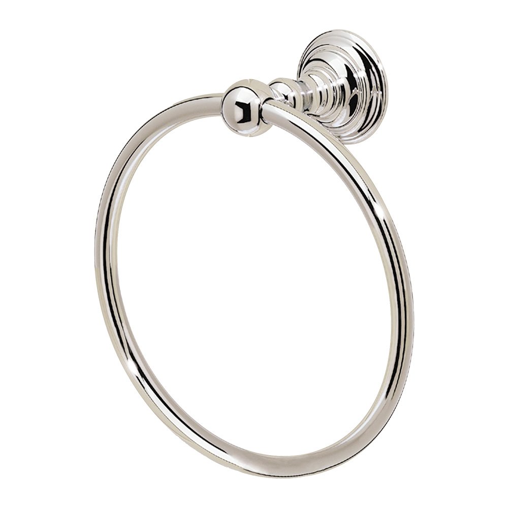 6" Small Towel Ring in Polished Nickel
