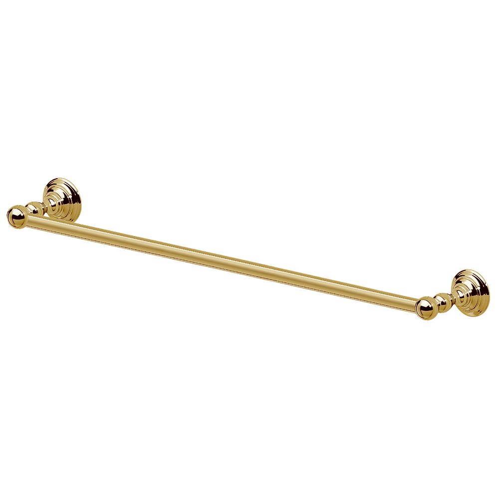 18" Single Towel Bar in Unlacquered Brass