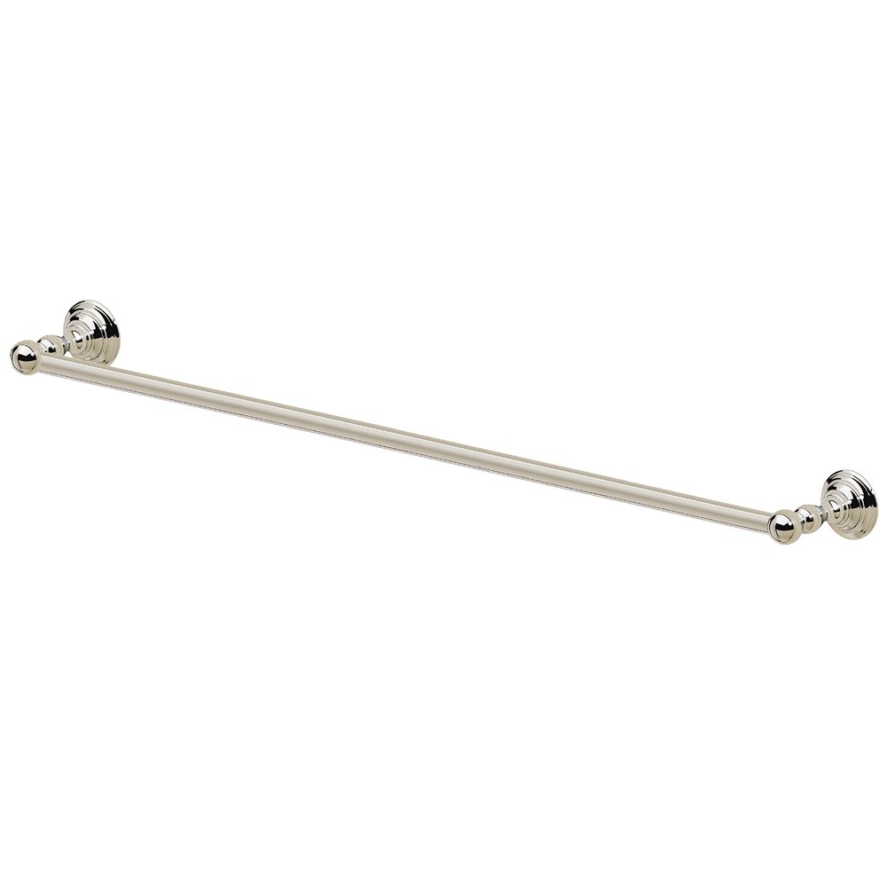 24" Centers Single Towel Bar in Polished Nickel