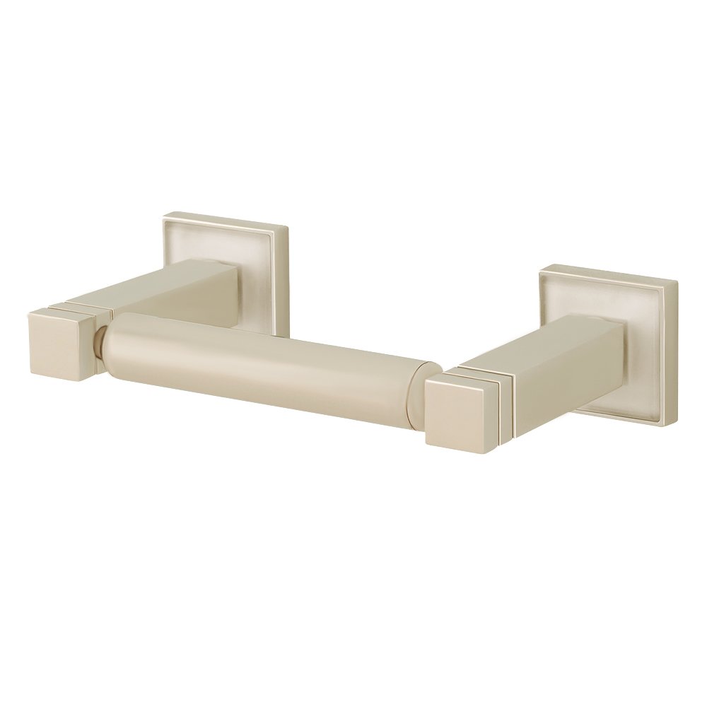 Double Post Roll Holder in Satin Nickel