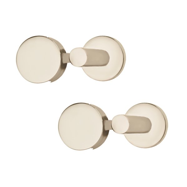 Pair of Mirror Supports in Satin Nickel