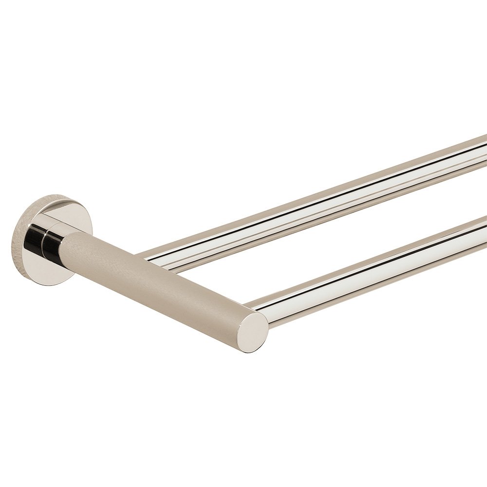 Double Towel Bar 19 11/16" in Polished Nickel