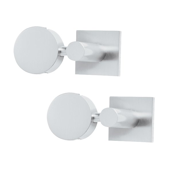 Pair of Mirror Supports in Chrome