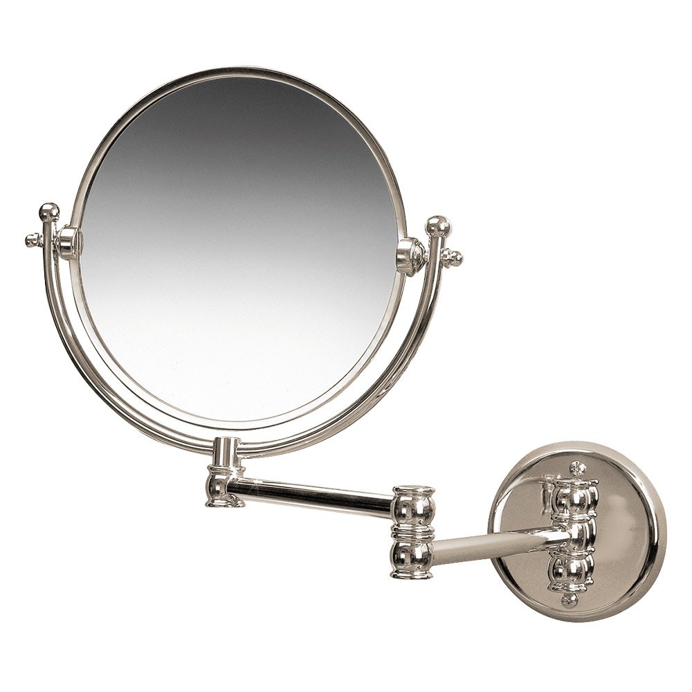 Wall Mounted x3 Mag Mirror in Polished Nickel