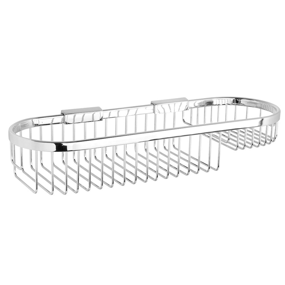 Oval Basket - Large 4 1/2" x 15 3/4" in Chrome