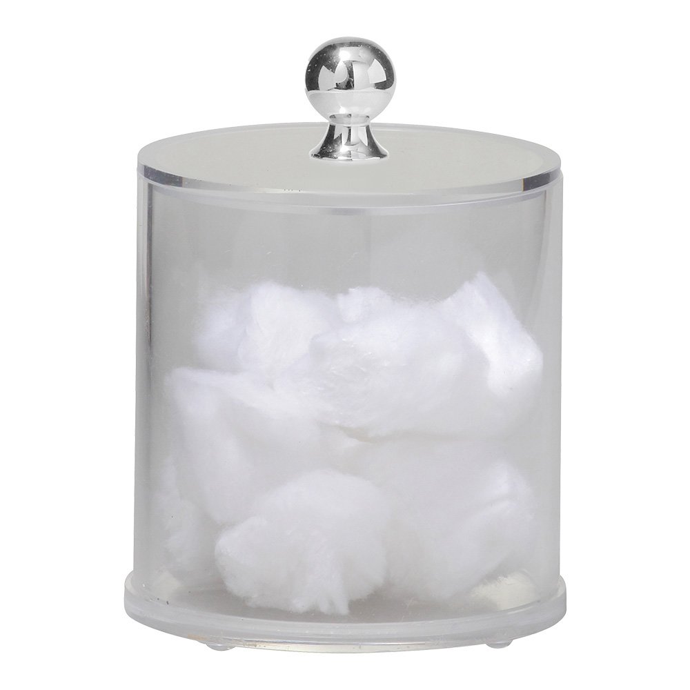 Cotton Bud Container in Chrome