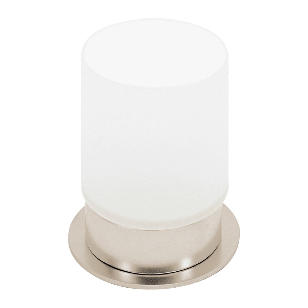 Frosted Tumbler Holder in Polished Nickel