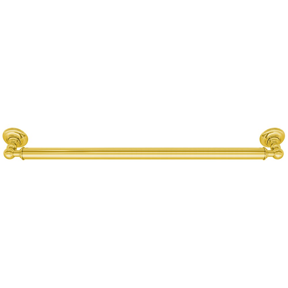 24" Grab Bar in Unlacquered Brass