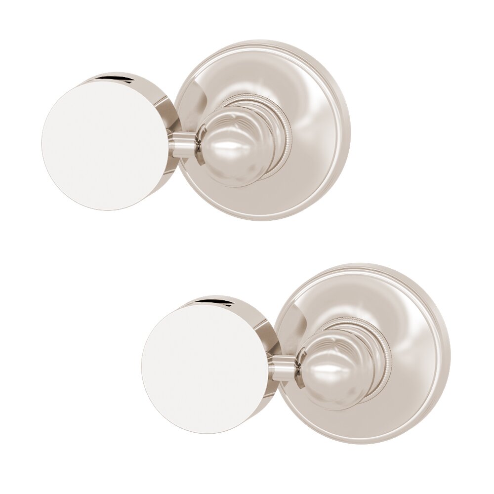 Tilt Mirror Supports (Pair) in Polished Nickel