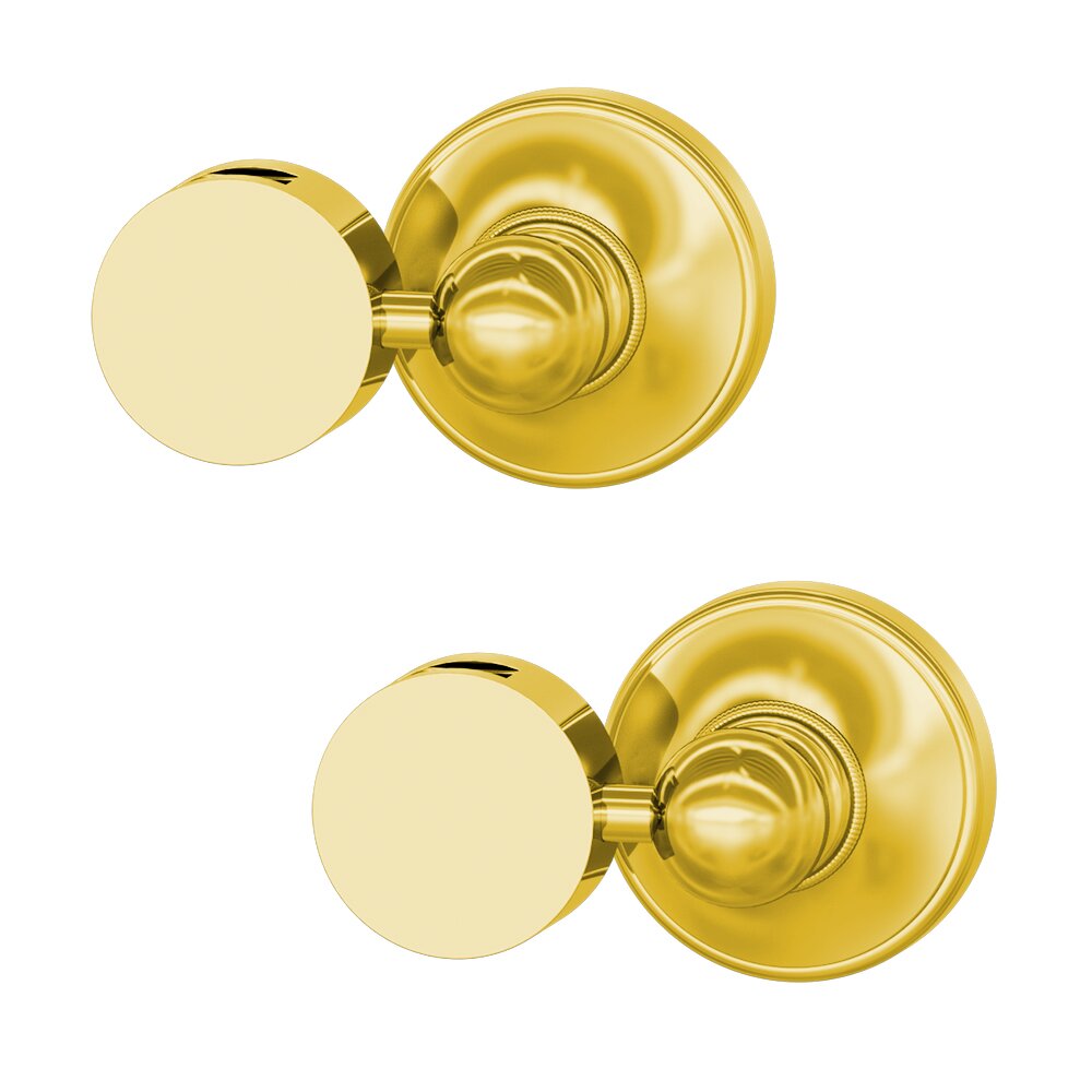 Tilt Mirror Supports (Pair) in Unlacquered Brass