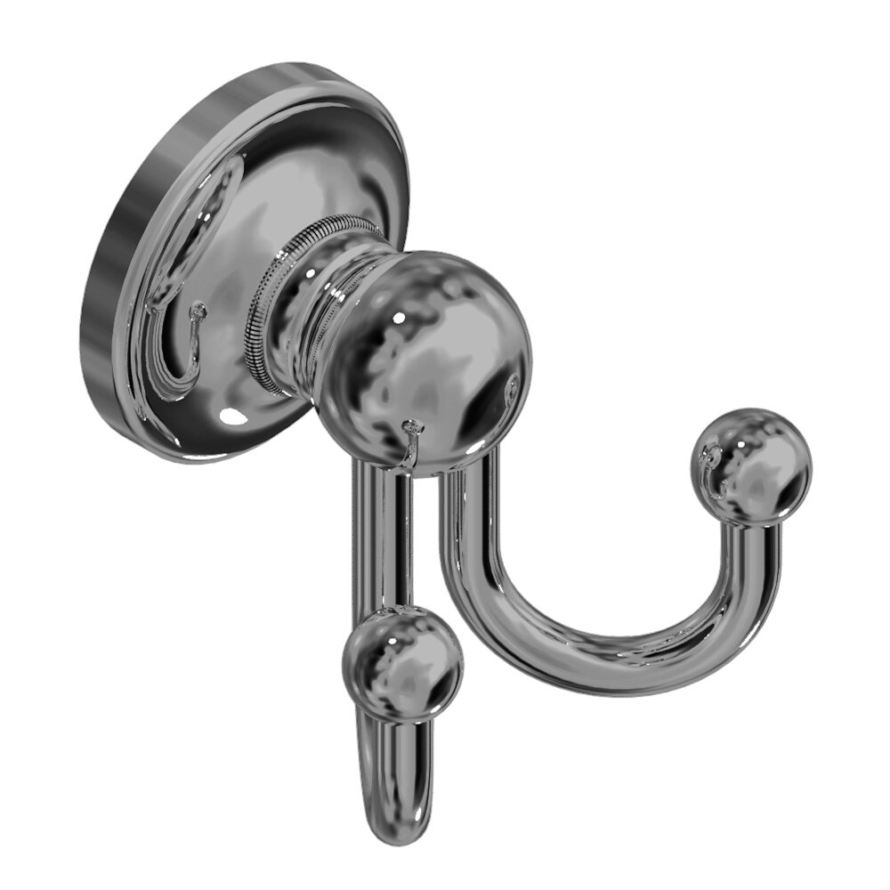 Double Robe Hook in Chrome