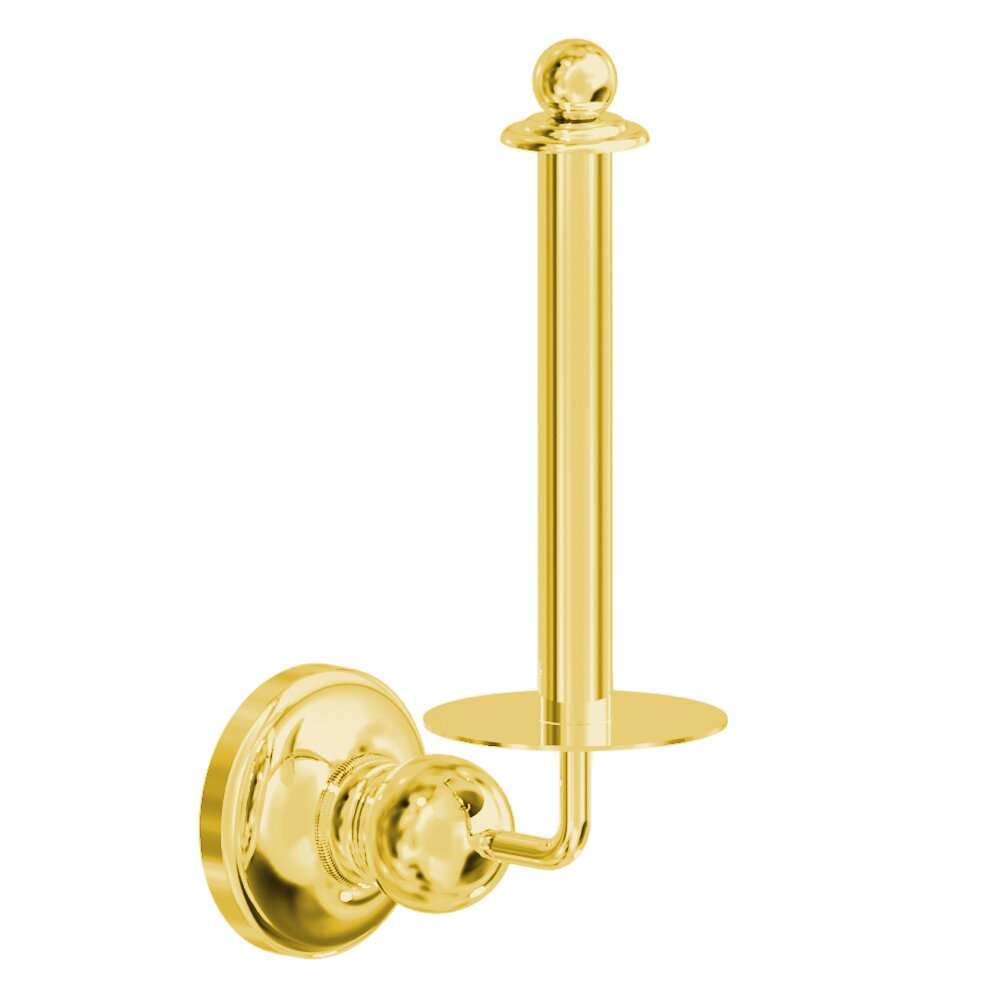 Spare Roll Holder in Unlacquered Brass