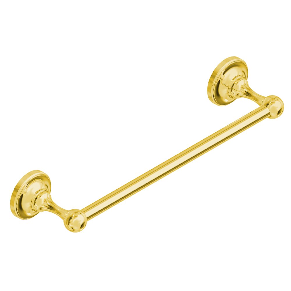 20" Towel Rail in Unlacquered Brass