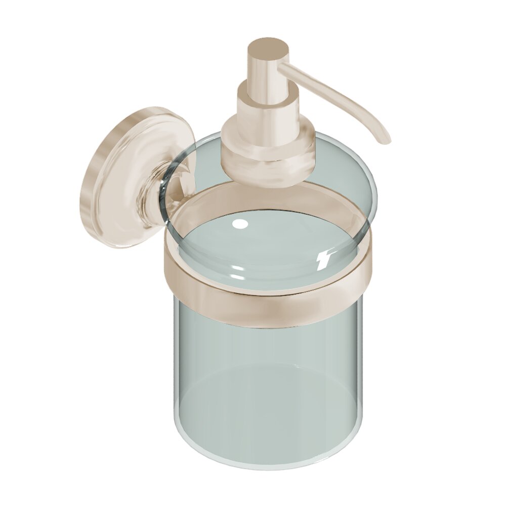 8 Oz, Liquid Soap Dispenser in Satin Nickel