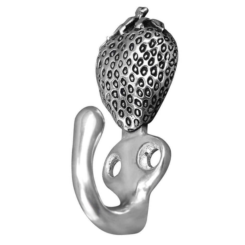 Strawberry Hook in Antique Silver